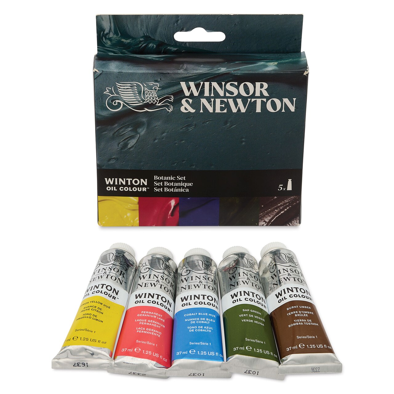 Winsor & Newton Winton Oil Colors - Set of 5, Botanic, 37 ml tubes